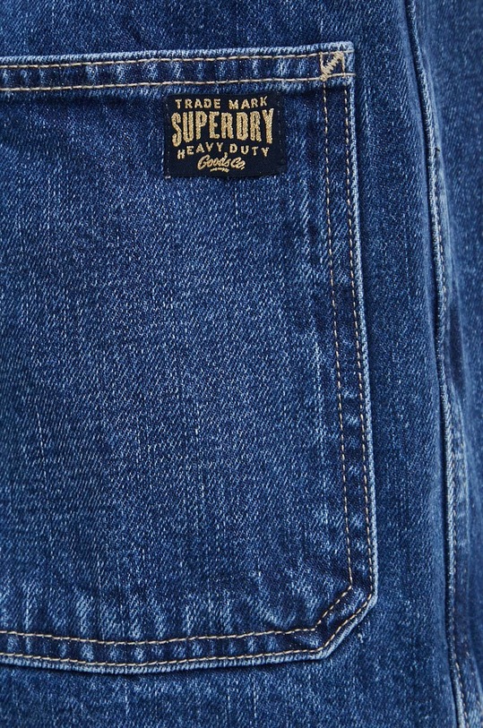 Džínová bunda Superdry W5011677A.2FZ modrá