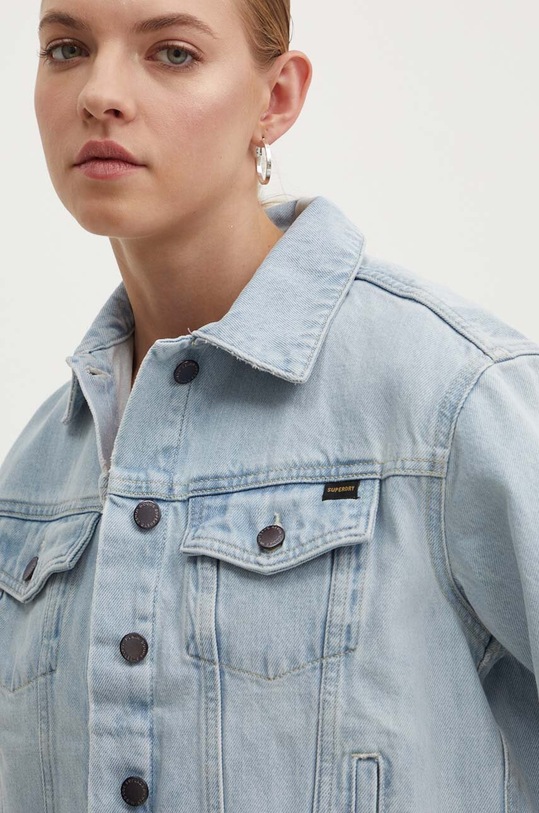 Superdry geacă din denim W5011678A.6ZA albastru