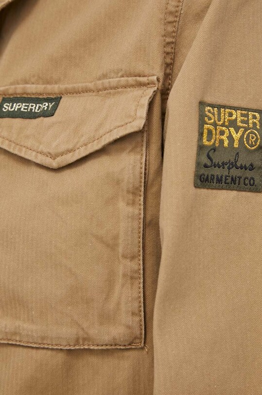 Superdry jacheta de bumbac W5011671A.8TU verde