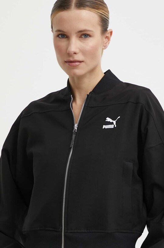 Bunda Puma Classics Shiny Bomber čierna 623696