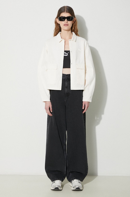 Puma denim jacket 623697 beige SS24