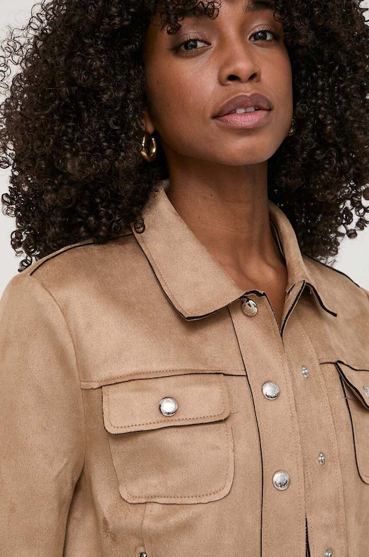 Morgan kurtka GRAMI GRAMI.CHAMOIS beżowy