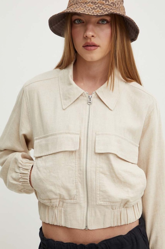 Hollister Co. kurtka lniana beżowy KI344.4025.401