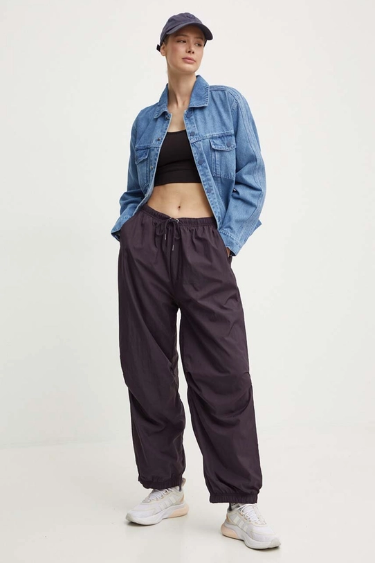 adidas Originals geacă din denim x Ksenia Schneider IS1742 albastru SS24