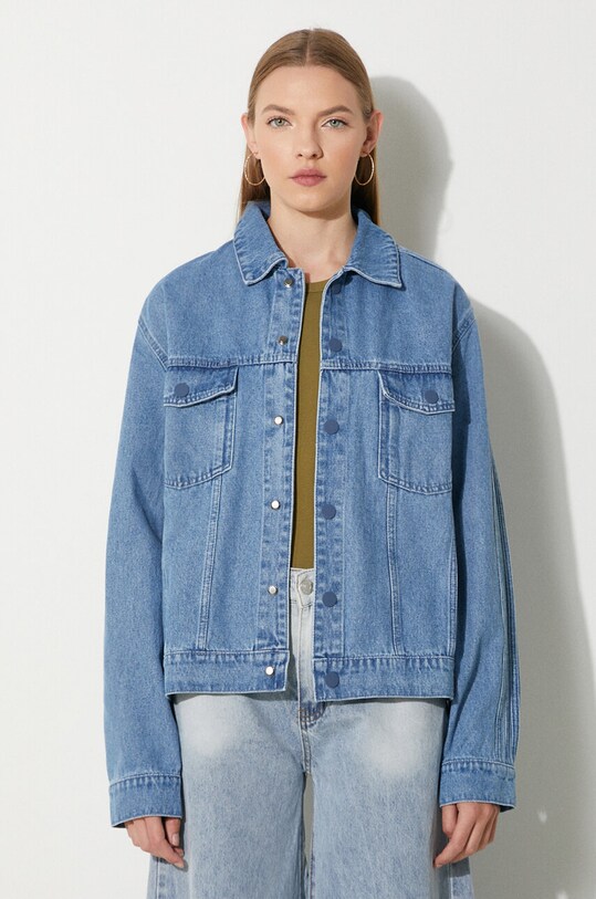 Джинсова куртка adidas Originals x Ksenia Schneider блакитний IS1742