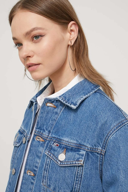 Tommy Jeans geacă din denim albastru DW0DW17663