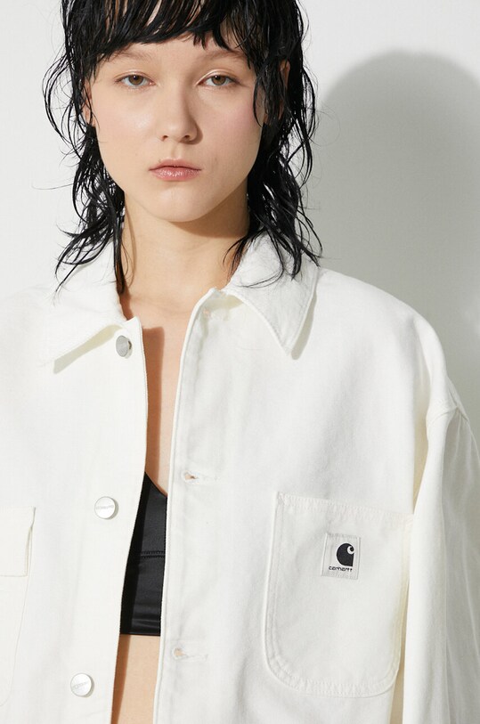 Джинсова куртка Carhartt WIP OG Michigan Coat I031570.0DJ02 бежевий