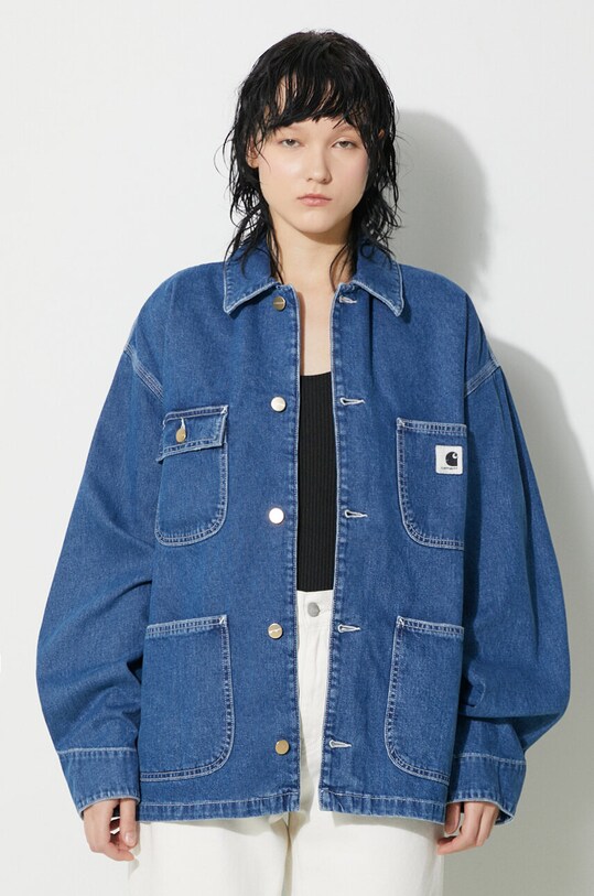 Одяг Джинсова куртка Carhartt WIP OG Michigan Coat I031923.106 блакитний