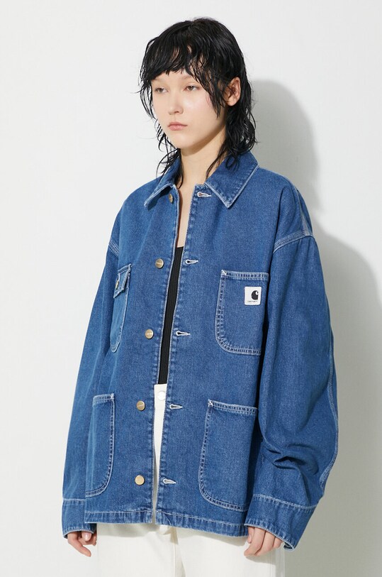 Τζιν μπουφάν Carhartt WIP OG Michigan Coat μπλε I031923.106