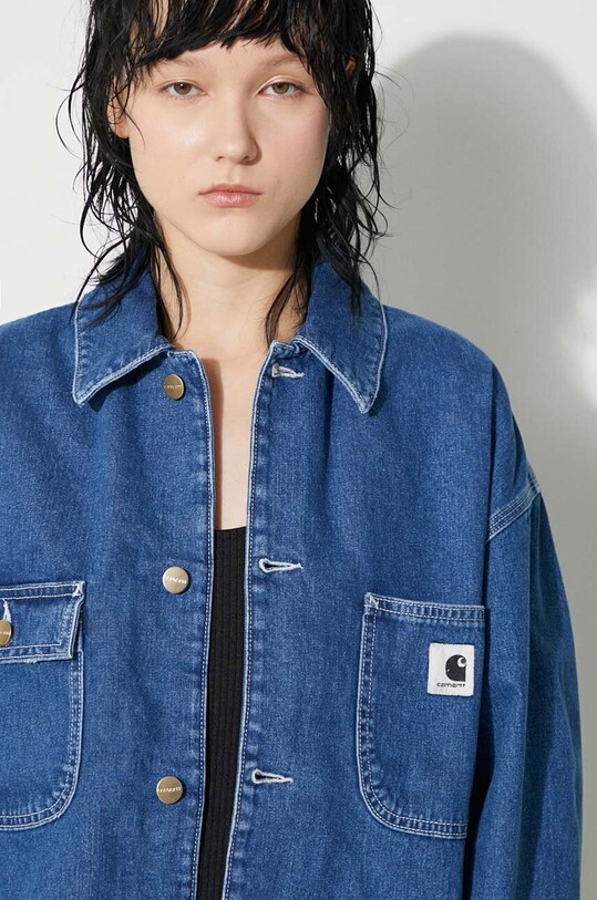 Τζιν μπουφάν Carhartt WIP OG Michigan Coat I031923.106 μπλε
