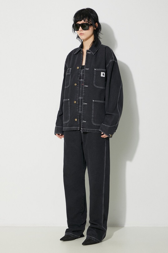 Carhartt WIP giacca di jeans OG Michigan Coat non isolato nero I031923.8906