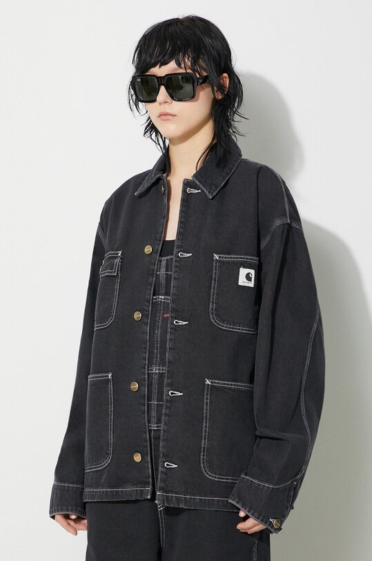 Carhartt WIP giacca di jeans OG Michigan Coat nero I031923.8906