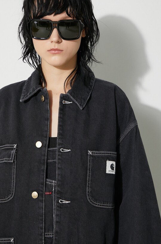 Carhartt WIP giacca di jeans OG Michigan Coat I031923.8906 nero