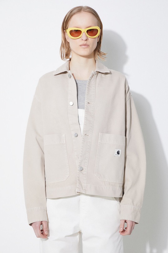 Carhartt WIP denim jacket Garrison Jacket beige I033349.1YC4J