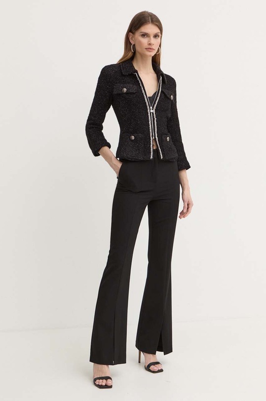 Elisabetta Franchi rövid kabát GI07542E2 fekete SS24