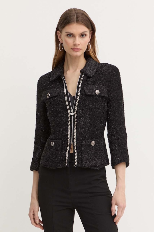 Elisabetta Franchi rövid kabát fekete GI07542E2