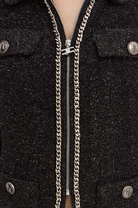 Elisabetta Franchi kurtka GI07542E2 czarny