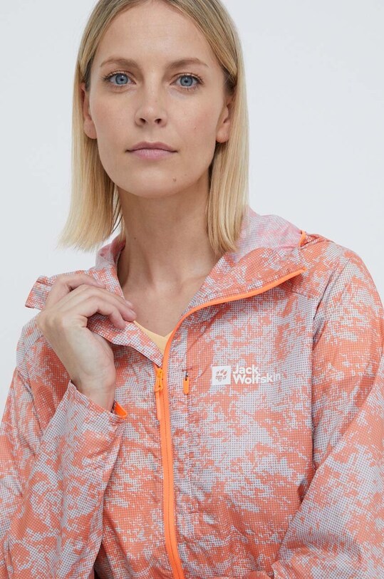 Jack Wolfskin windbreaker Prelight Wind necaptusit portocaliu 1307851