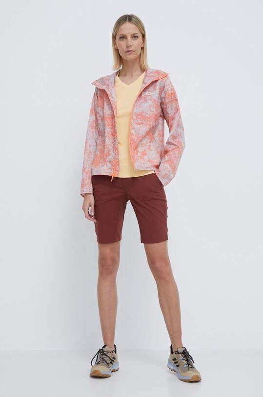 Jack Wolfskin windbreaker Prelight Wind 1307851 portocaliu SS24