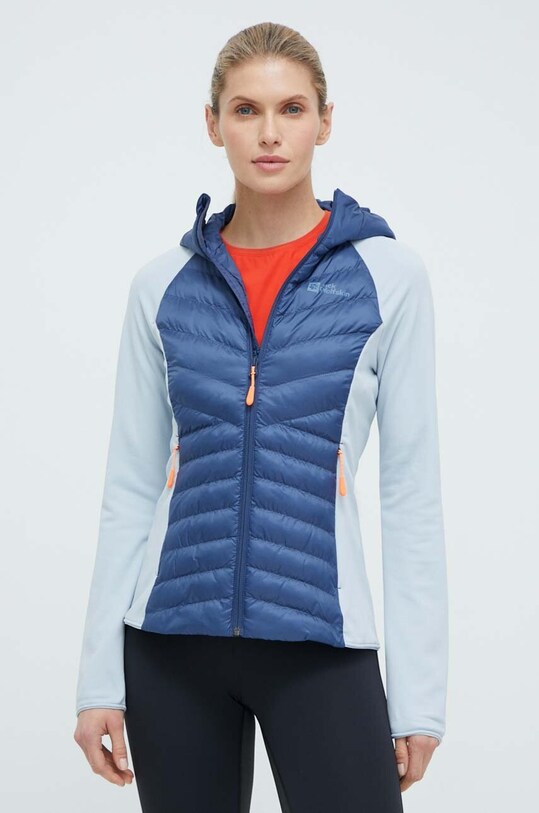 Jack Wolfskin jacheta de exterior Routeburn Pro Hybrid cu captuseala albastru 1710863