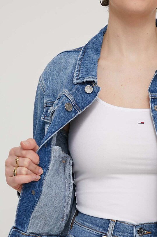 Tommy Jeans geacă din denim DW0DW17653 albastru