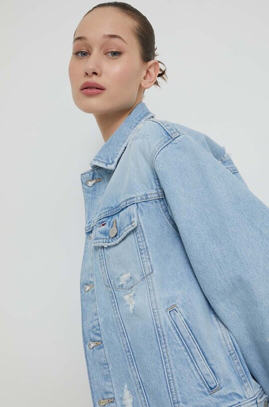 Traper jakna Tommy Jeans plava DW0DW17662