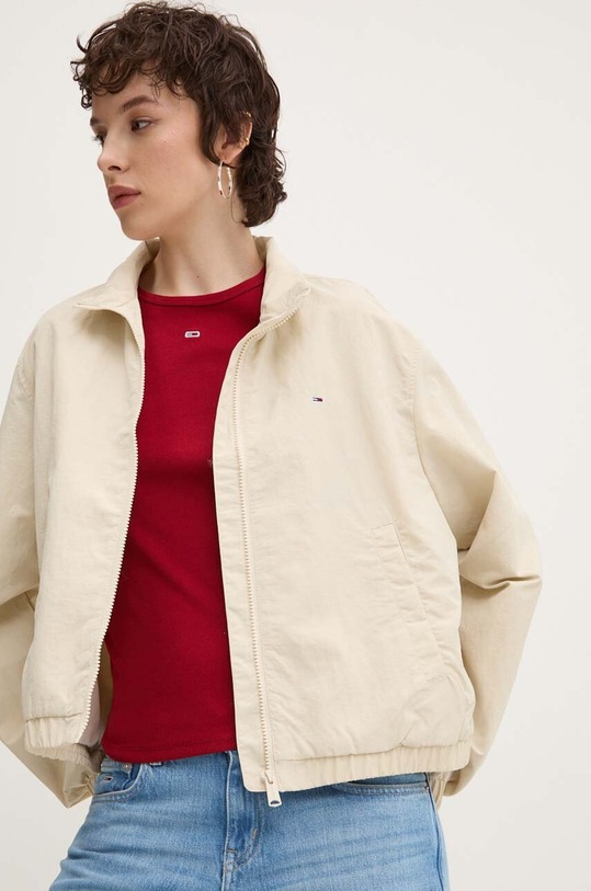 Bunda Tommy Jeans nezateplené béžová DW0DW18139