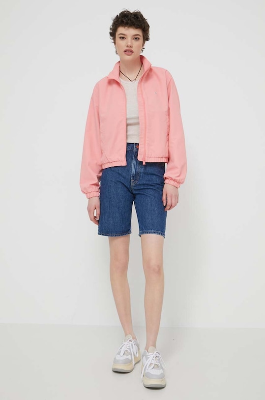 Tommy Jeans kurtka DW0DW18139 różowy AW24