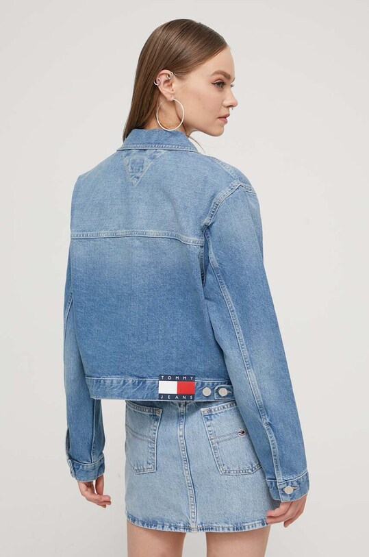 Îmbrăcăminte Tommy Jeans geacă din denim DW0DW17655 albastru
