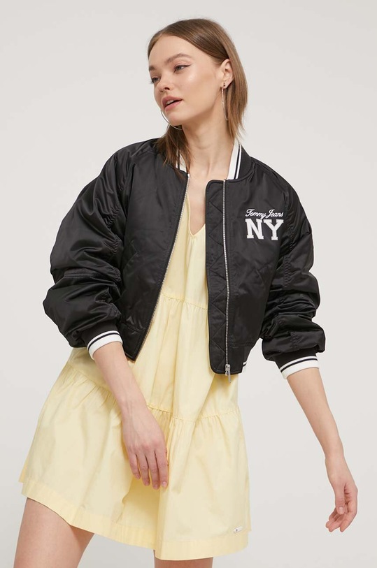 Μπουφάν bomber Tommy Jeans άλλο μαύρο DW0DW17744