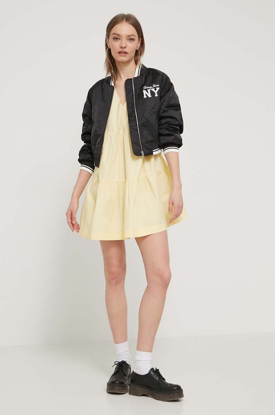 Μπουφάν bomber Tommy Jeans DW0DW17744 μαύρο SS24