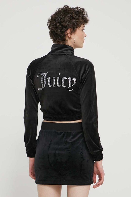 Кадифен суичър Juicy Couture черен JCWCT24306.101