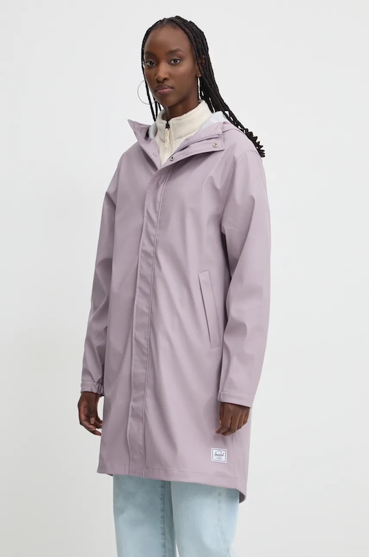 Nepremokavá bunda Herschel nezateplené fialová 50347.06067