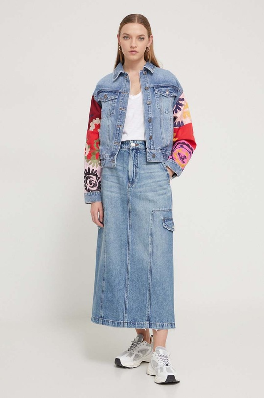 Desigual kurtka jeansowa DANIELA 24SWED01 multicolor SS24
