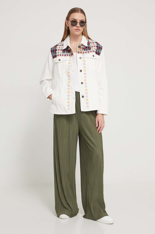 Τζιν μπουφάν Desigual 24SWED13 λευκό SS24