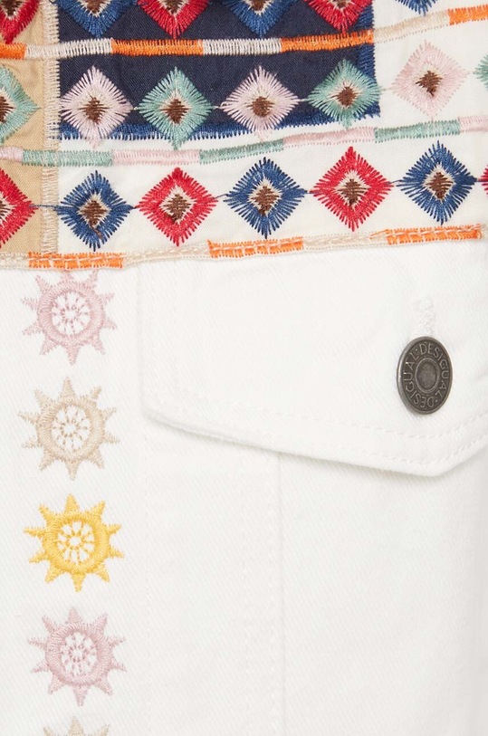 Τζιν μπουφάν Desigual 24SWED13 λευκό