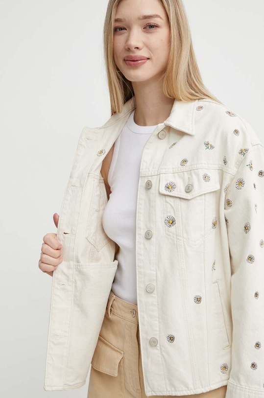 Desigual kurtka jeansowa FLOWERS 24SWED21