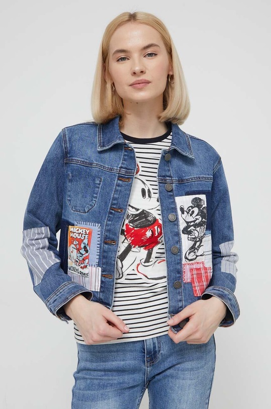 Traper jakna Desigual x Disney WALTER za prijelazno razdoblje plava 24SWED40