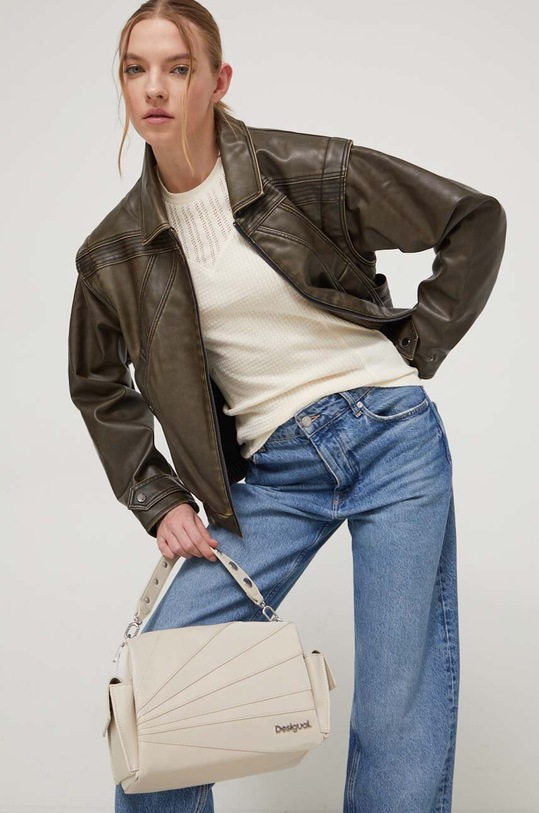 Μπουφάν Desigual 24SWEW24 πράσινο