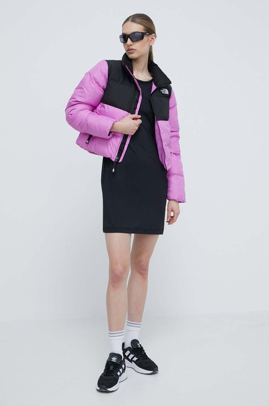 Μπουφάν The North Face CROPPED SAIKURU NF0A853MUHO1 μωβ SS24