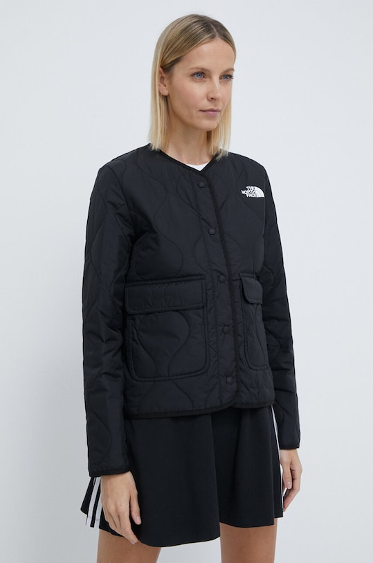 The North Face geaca cu captuseala negru NF0A83IDJK31