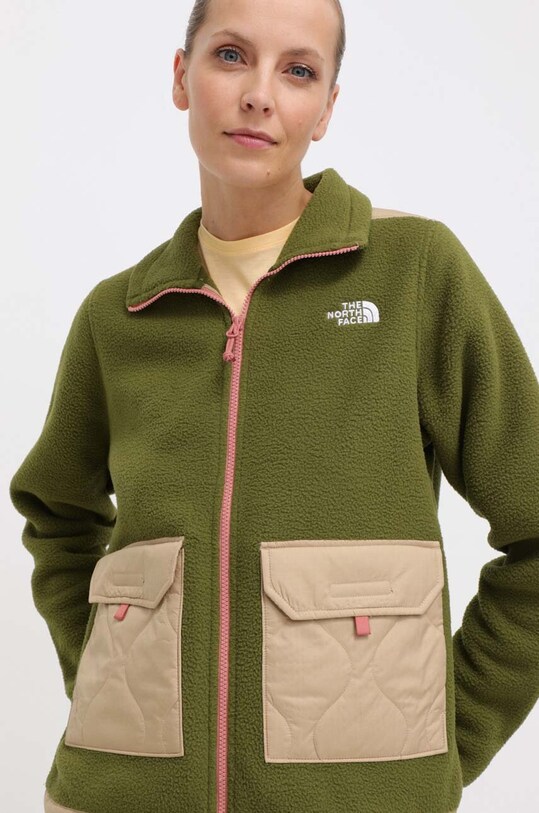 Спортен суичър The North Face Royal Arch без качулка зелен NF0A7UJYUKO1