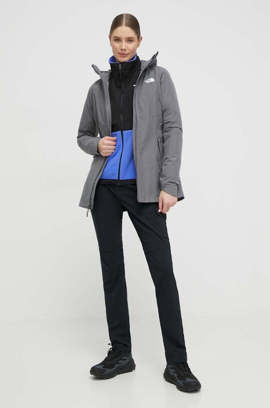 Turistická bunda The North Face Hikesteller Parka Shell NF0A3BVI0UZ1 sivá SS24