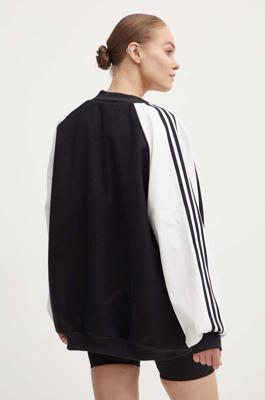 Îmbrăcăminte adidas Originals geaca bomber SST Oversize VRCT IR5519 negru
