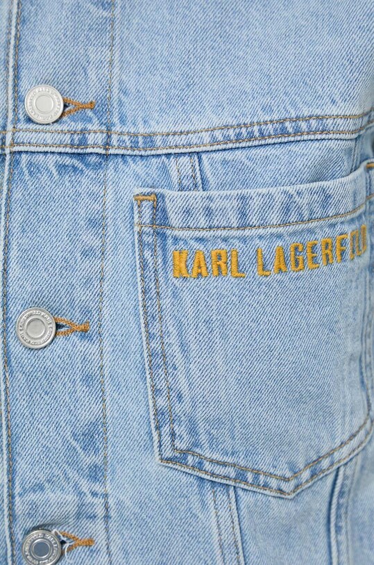 Джинсова куртка Karl Lagerfeld 24UW1403 блакитний