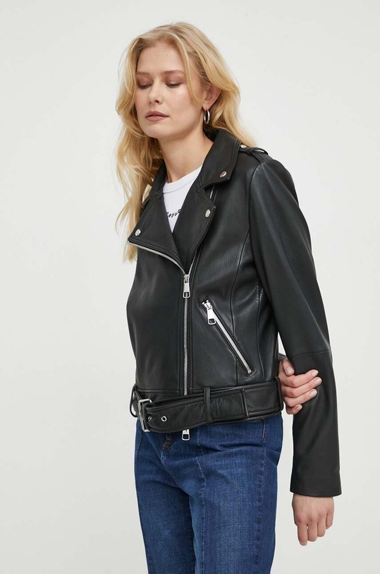 Kožený křivák Boss Orange černá 50510964