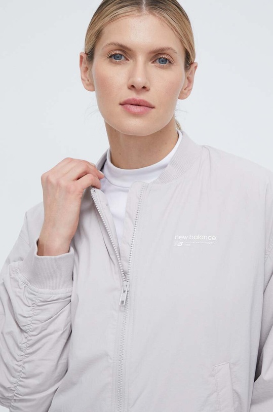 New Balance kurtka bomber WJ33507MNK szary WJ33507MNK