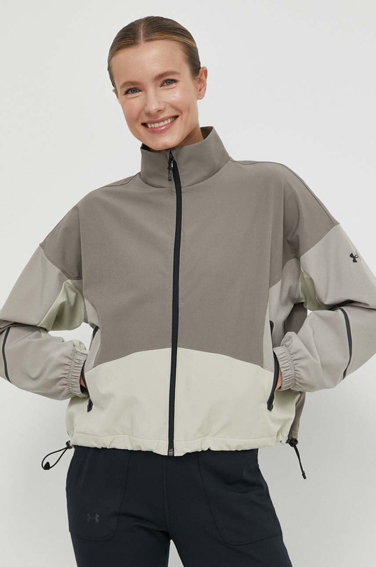 Under Armour kurtka treningowa Unstoppable nieocieplane beżowy 1374889