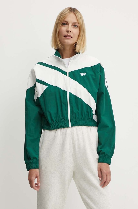 Reebok Classic geaca Archive Essentials cu captuseala verde 100076212