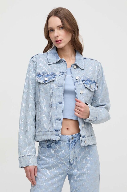 Джинсова куртка Karl Lagerfeld блакитний 241W1420
